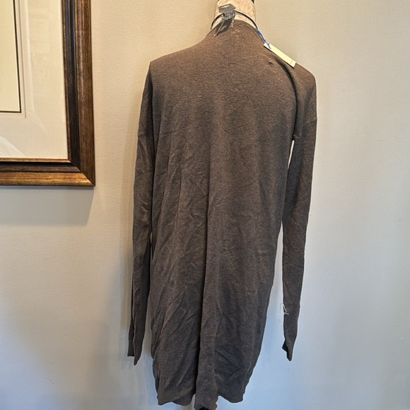 Ter a rose gray long knitted cardigan NWT XL - Picture 5 of 11